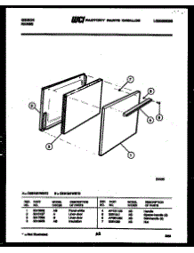 04 - Door Parts parts for Frigidaire Range CEB1M1WSTC from AppliancePartsPros.com