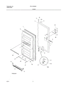 03 - Door parts for Gibson Freezer GFU21M6HW2 from AppliancePartsPros.com