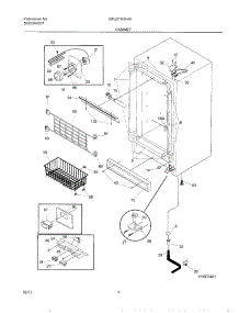 05 - Cabinet parts for Gibson Freezer GFU21M6HW2 from AppliancePartsPros.com
