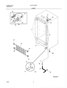 05 - Cabinet parts for Gibson Freezer GFU21M3AW0 from AppliancePartsPros.com