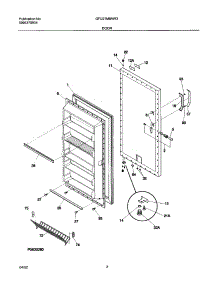 03 - Door parts for Gibson Freezer GFU21M6AW3 from AppliancePartsPros.com