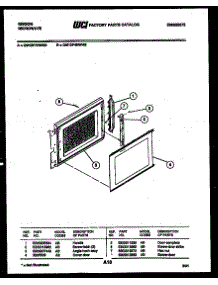 03 - Door Parts parts for Frigidaire Microwave OM13P4NWHB from AppliancePartsPros.com