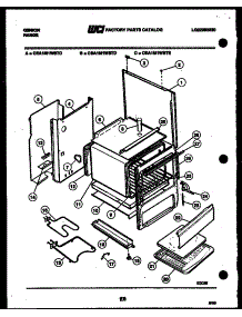 03 - Body Parts parts for Frigidaire Range CEA1M1WSTD from AppliancePartsPros.com