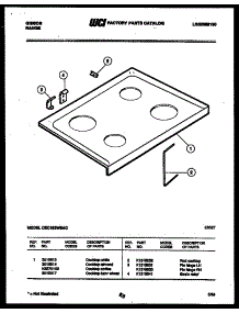 03 - Cooktop Parts parts for Frigidaire Range CEC1S3WSAC from AppliancePartsPros.com