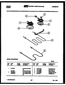 04 - Broiler Parts parts for Frigidaire Range CEC1S3WSAC from AppliancePartsPros.com