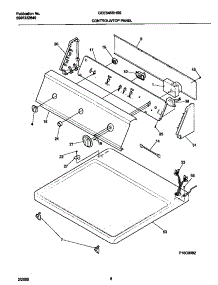 04 - P16c0082 Control Panel parts for Frigidaire Dryer GDE546RHS0 from AppliancePartsPros.com