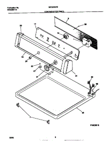 04 - Controls / Top Panel parts for Frigidaire Dryer GDG336RBD2 from AppliancePartsPros.com