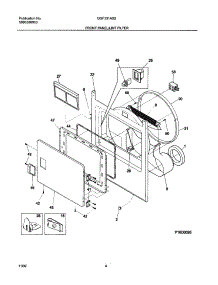 05 - Front Panel / Lint Filter parts for Gibson Dryer GGF331AS2 from AppliancePartsPros.com