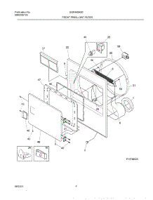 05 - Frnt Pnl,Door parts for Gibson Dryer GGR442AS0 from AppliancePartsPros.com
