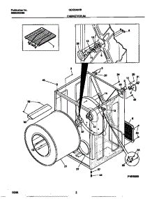 02 - Cabinet / Drum parts for Frigidaire Dryer GDG546RBS2 from AppliancePartsPros.com