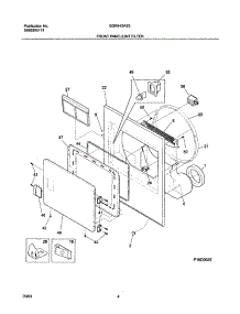 05 - Front Panel / Lint Filter parts for Gibson Dryer GGR442AS3 from AppliancePartsPros.com