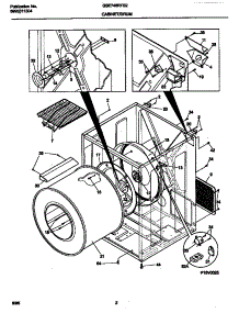 02 - Cabinet / Drum parts for Frigidaire Dryer GSE746RFS2 from AppliancePartsPros.com