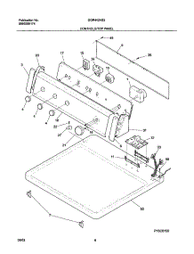 07 - Controls / Top Panel parts for Gibson Dryer GGR442AS3 from AppliancePartsPros.com