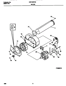 05 - Motor,Blower parts for Frigidaire Dryer GSE746RFS2 from AppliancePartsPros.com