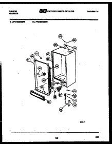 03 - Cabinet Parts parts for Frigidaire Freezer FV21M2WSFF from AppliancePartsPros.com