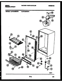 03 - Cabinet Parts parts for Frigidaire Freezer FV21M9WXFB from AppliancePartsPros.com