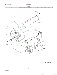 09 - Motor,Blower parts for Gibson Dryer GGR442AS0 from AppliancePartsPros.com