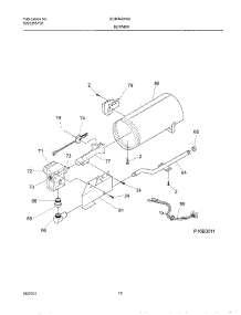11 - Burner,Valve parts for Gibson Dryer GGR442AS0 from AppliancePartsPros.com