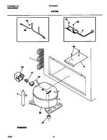 04 - System parts for Frigidaire Freezer GFC05M3EW2 from AppliancePartsPros.com