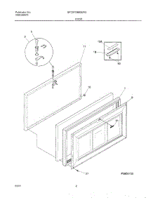 03 - Door parts for Gibson Freezer GFC07M3EW3 from AppliancePartsPros.com
