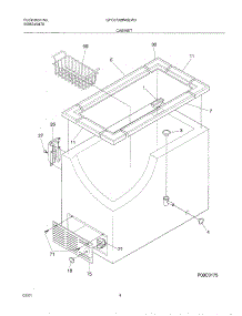 05 - Cabinet parts for Gibson Freezer GFC07M3EW3 from AppliancePartsPros.com