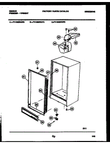 03 - Cabinet Parts parts for Frigidaire Freezer FV13M2WXFD from AppliancePartsPros.com