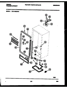 03 - Cabinet Parts parts for Frigidaire Freezer GFU14M3AW0 from AppliancePartsPros.com