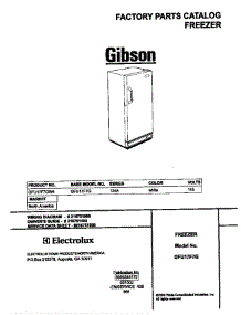 Cover parts for Gibson Freezer GFU17F7GW4 from AppliancePartsPros.com