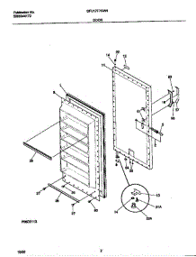 Door parts for Gibson Freezer GFU17F7GW4 from AppliancePartsPros.com