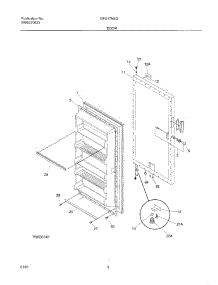 03 - Door parts for Gibson Freezer GFU17M4GW2 from AppliancePartsPros.com