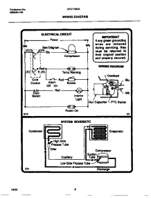 05 - Wiring Diagram parts for Frigidaire Freezer GFU17M4AW4 from AppliancePartsPros.com