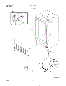 05 - Cabinet parts for Gibson Freezer GFU17M4GW2 from AppliancePartsPros.com
