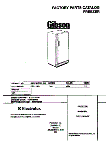 Cover parts for Gibson Freezer GFU21M6HW1 from AppliancePartsPros.com
