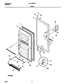 Door parts for Gibson Freezer GFU21M6HW1 from AppliancePartsPros.com