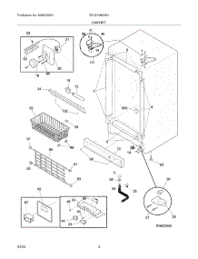 05 - Cabinet parts for Gibson Freezer GFU21M6AW4 from AppliancePartsPros.com