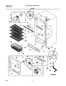 05 - Cabinet parts for Gibson Freezer GFU17F5AW2 from AppliancePartsPros.com