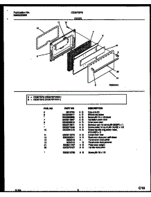 05 - Door Parts parts for Frigidaire Range CE307SP2D1 from AppliancePartsPros.com