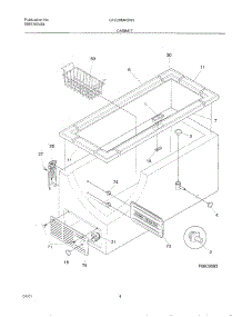 05 - Cabinet parts for Gibson Freezer GFC20M4GW3 from AppliancePartsPros.com
