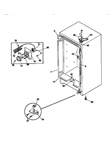 03 - Cabinet / Control / Shelves parts for Frigidaire Freezer GFU09M2AW4 from AppliancePartsPros.com