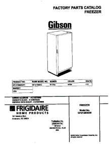 Cover parts for Gibson Freezer GFU12M2GW1 from AppliancePartsPros.com
