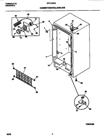 03 - Cabinet / Control / Shelves parts for Frigidaire Freezer GFU14M3AW5 from AppliancePartsPros.com