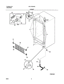 05 - Cabinet parts for Gibson Freezer GFU17M3AW2 from AppliancePartsPros.com