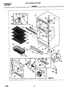 03 - Cabinet parts for Frigidaire Freezer GFU17F7GW0 from AppliancePartsPros.com