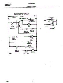 05 - Wiring Diagram parts for Frigidaire Freezer GFU20F7GW3 from AppliancePartsPros.com