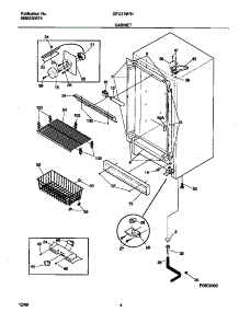 03 - Cabinet parts for Frigidaire Freezer GFU21M7HW0 from AppliancePartsPros.com