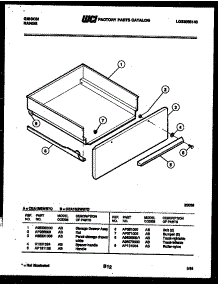 04 - Drawer Parts parts for Frigidaire Range CEA1M2WSTD from AppliancePartsPros.com