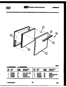 04 - Door Parts parts for Frigidaire Range CEB1M3WSTB from AppliancePartsPros.com
