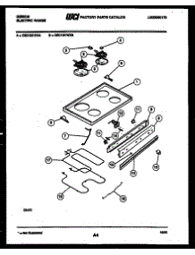04 - Cooktop And Broiler Parts parts for Frigidaire Range CEC1M1WXA from AppliancePartsPros.com