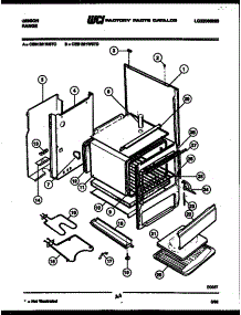03 - Body Parts parts for Frigidaire Range CEB1M1WSTD from AppliancePartsPros.com