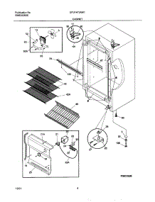 05 - Cabinet parts for Gibson Freezer GFU14F3AW1 from AppliancePartsPros.com